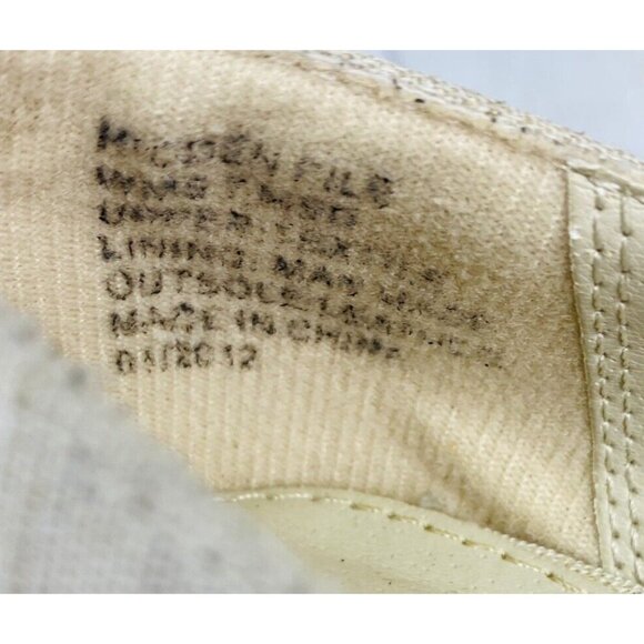 Kenneth Cole Reaction HIDDEN FILE Beige Platform Stacked High Heel Shoes Sz 7 M - Picture 9 of 14